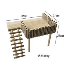 햄스터 골든 쳇바퀴 플로어 더블 없는 가지 고슴도치집 오르기 사다리 울타리 A, C. 나무 가지 사다리가 있는 수직 울타리, C. 나무 가지 사다리가 있는 수직 울타리, 1개