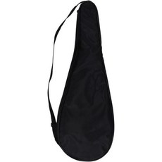 스쿼시 백 라켓 커버 경량 패딩 휴대용 가방 어깨끈 조절 가능 핑크색, Black