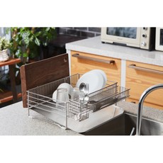 [밧드야] [롯데단독] A형 식기건조대+세로형 수저통+컵도마걸이, 1개, 혼합색상, 1단