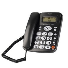 유선 전화기/단축2개/아이텍 발신자 표시 전화기(카드단말기 FAX연결가능)/IK-320