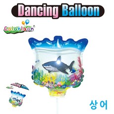 컬러룬 흔들이 풍선 (상어)