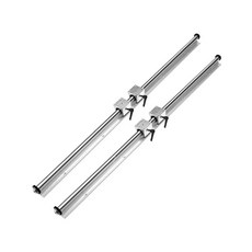 LM 슬라이더 가이드 지지대 베어링 알루미늄 프로파일, SBR20-1000mm 2개 블록 4개, 1개