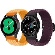 워치 스트랩 호환 클래식 메탈 원클릭 삼성 갤럭시 7 6 5 4 40mm 44mm 밴드 42mm 46mm 43mm 47mmWatch 프로 45mmActive 2 스트레치 브레이, 옥수수&다크 체리