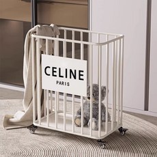 網紅高顔值輕奢可移動臟衣籃衣簍傢用瑜伽墊收納筐浴室衣服置物架髒衣籃 洗衣籃 洗衣簍 髒衣簍, 白色小號  40*25*47CM