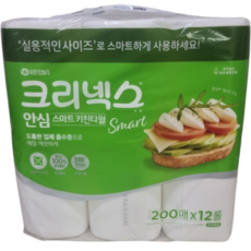 크리넥스 안심 스마트 키친타월, 36개, 200매