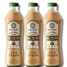 호우섬 홍콩 밀크티 1000ml 3개/무배, 1L, 3개