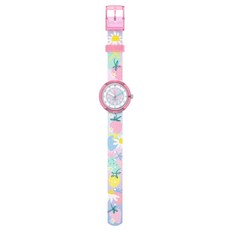 Swatch Flik Flak 兒童手錶 x monbento FPNP175 草莓花卉圖案 32mm 現代鐘錶