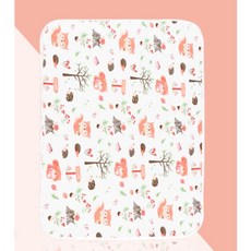 嬰兒床隔尿墊 防水可水洗純棉材質, 1個