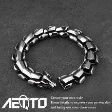 AETTO 龍型手鍊 醫療鋼個性手環
