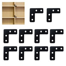 아이베란다 평철 꺽쇠 연결 철물 코너 브라켓 블랙, 10개
