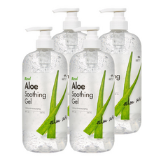 수분이 꽉 차 더 촉촉한 알로에 수딩젤, 1L, 4개