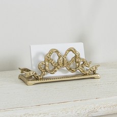 인뎀바움 황동 골드 리본 홀더 명함 꽂이, 1개, 1단