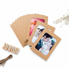 DIY懸掛式照片拉旗 (夾子款), 棕色、黑色、白色、彩色