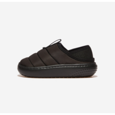 (ABC마트 광주충장NC점)크록스 클래식 퍼프 모크 키즈 블랙 CRS210589 CLASSIC PUFF MOC K BLACK