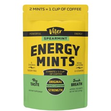 Viter Energy 카페인 민트 무설탕 비건 226.8g, 스피어민트