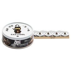 CAT-POOL 貓侍 全齡貓 低敏食材天然主食罐, 雞肉 + 鮪魚 + 干貝, 80g, 24罐