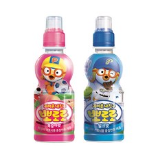 뽀로로음료 복숭아 X12개+밀크 X12개, 24개, 235ml