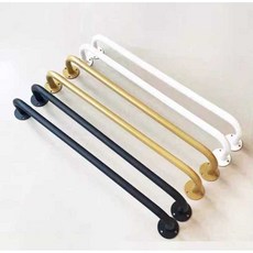 옷가게 의류매장 행거 드레스룸 진열대 벽걸이 장착형 블랙 60cm, 화이트 60cm