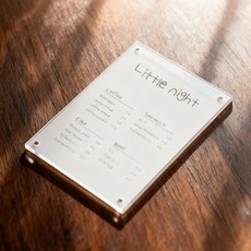 스튜디오투명 아크릴 자석 메뉴판 꽂이 A4, 투명, 1개