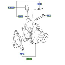 【JT福特原廠】FOCUS MK2 2.5ST 正廠 節溫器 水龜, 1個
