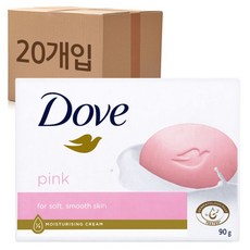 도브비누 핑크 뷰티바 세수 비누 90g 20개 총 1800g, 20개입