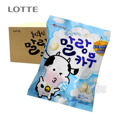 과자사탕초콜릿간식/H92_[박스] 롯데 말랑카우 밀크 158g 8입/사무실 회사 탕비실 모임 어린이집 학원 교회 과자파티, 1개