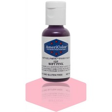 아메리컬러 소프트 젤 페이스트 식용 색소 3/4-온스 소프트 핑크 Americolor Soft Gel Paste Food Color 3/4-Ounce Soft Pink, 1개
