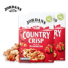 조단스 크리스피 그래놀라 딸기 시리얼, 500g, 2개