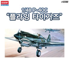 아카데미과학 1/48 AVG P-40C 토마호크 플라잉 타이거즈 프라모델 12280