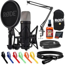 Rode NT1 5th Generation Large-Diaphragm Cardioid Condenser 마이크 (Black) | Dual XLR/USB Ultra-Low 노이, Rode NT1 5th Generation Large-