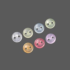 큐티 미니단추-5mm투명원형(10개) [B3530], 레드, 1개
