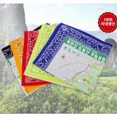 북한산 지도 손수건 동아 지도 손수건 등산 트레킹 땀수건 색상랜덤