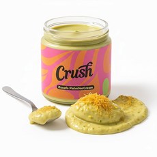 크러쉬 피스타치오 쿠나파 크림 스프레드 - 정통 두바이 초콜릿 필링 바이럴 디저트 재료 순수 페이스트 & 토스트 카타이피 200g 병 초코릿 두쫀쿠 쫀득 쿠키