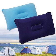 소형 대형 에어쿠션 캠핑용 사각 에어목베개, 사각에어목베개(소형) 블루, 사각에어목베개(소형) 블루