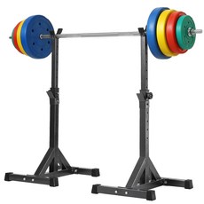 스쿼트 거치대 홈짐 스쿼트랙 바벨 보관대 철봉 가정용, 랙+95KG 이중 바벨 덤벨 세트