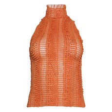 로버타아이너 러플 터틀 넥 탑