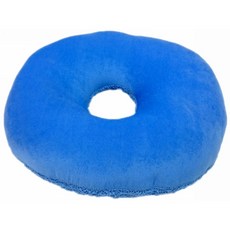 防褥瘡 美臀坐墊 枕頭靠墊 甜甜圈抱枕 椅墊 男女老少長年久坐者適用, 藍色, 1個