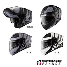 【PUPU SHOP】ASTONE RT6 ZB01 可掀式全罩式安全帽 內墨鏡 可樂帽 汽水帽, 白 / 黑,XL