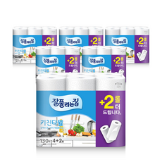 잘풀리는집 키친타올 130매 6롤, 6개