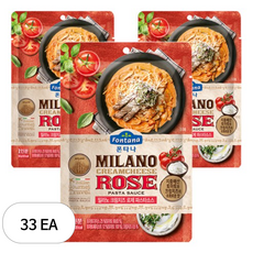 폰타나 밀라노 크림치즈 로제 파스타 소스, 150g, 33개