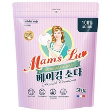 맘스럽 베이킹소다 파우치 5kg 프리미엄 프렌치 식품첨가물 1등급원료사용 프랑스명품, 1개