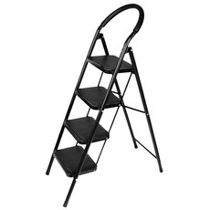 나비드 가정용 블랙 사다리 4단 NHL04, 1개