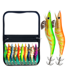 피아루네 무늬오징어 에기, 10개, 14g, 3호 혼합