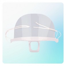 업소용 방지 업소 급식 비말차단 밴드 요리 마스크, 상세페이지 참조, 1개, 투명(턱받침)