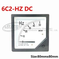 센서 자극 전압계 사각형 포인터 전압 계량기 주파수, [02] 0-50Hz(DC20MA), 1개