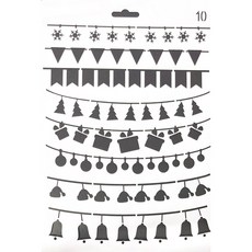 型染版 A40-0574 蝶古巴特DIY簍空模板 塗鴉模版 繪畫模版, 1個