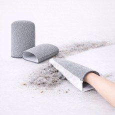 물티슈 부직포 청소 장갑 물티슈 붙여쓰는 마법의 청소장갑 유리 청소 행주 먼지 얼룩 제거 다목적 점착 청소포 장갑, 그레이, 1개