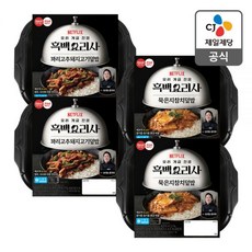 흑백요리사 술 빚는 윤주모셰프 덮밥 2종세트 4입꽈리고추돼지고기 묵은지참치/햇반컵반, 꽈리고추돼지2+묵은지참치2