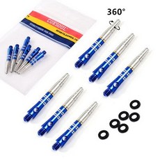CUESOUL 다트 핀 샤프트 알루미늄 360 도 35mm 6, 6PCS 35mm blue