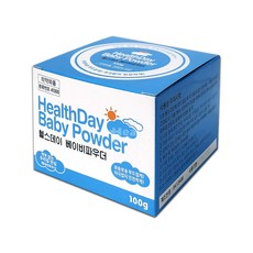 헬스데이 베이비 파우더 100g 1개/신생아 영유아 화장품 피부 저자극 땀띠방지, 1세트